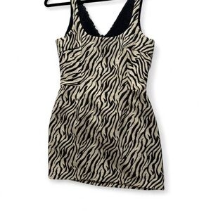 Bec & Bridge Zebra Print Mini Dress